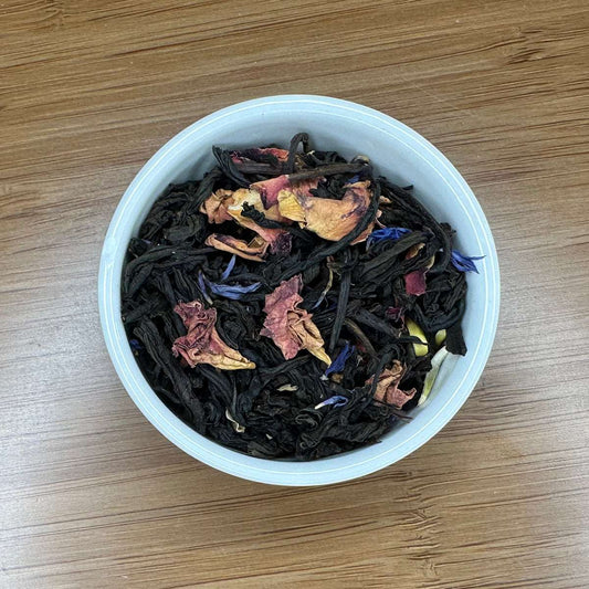 Peach Paradise Artisan Loose Leaf tea in Ramekin