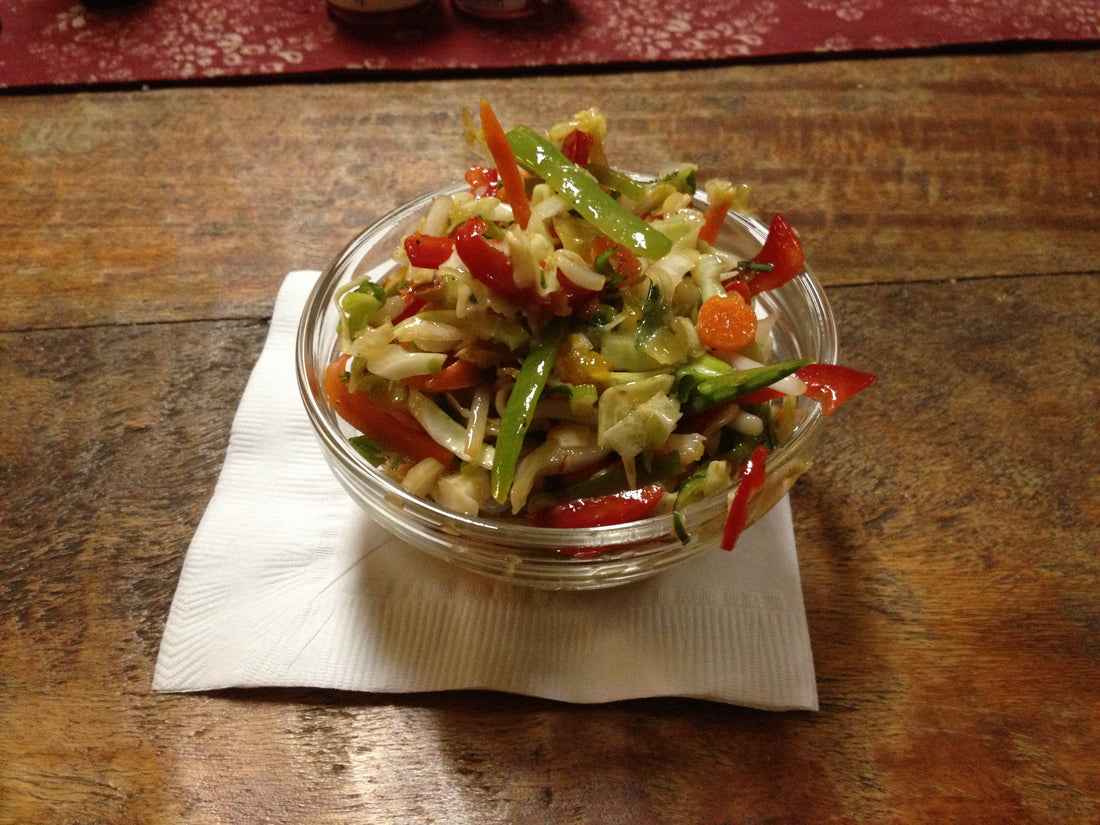 Rob's Spicey Asian Dressing and Coleslaw