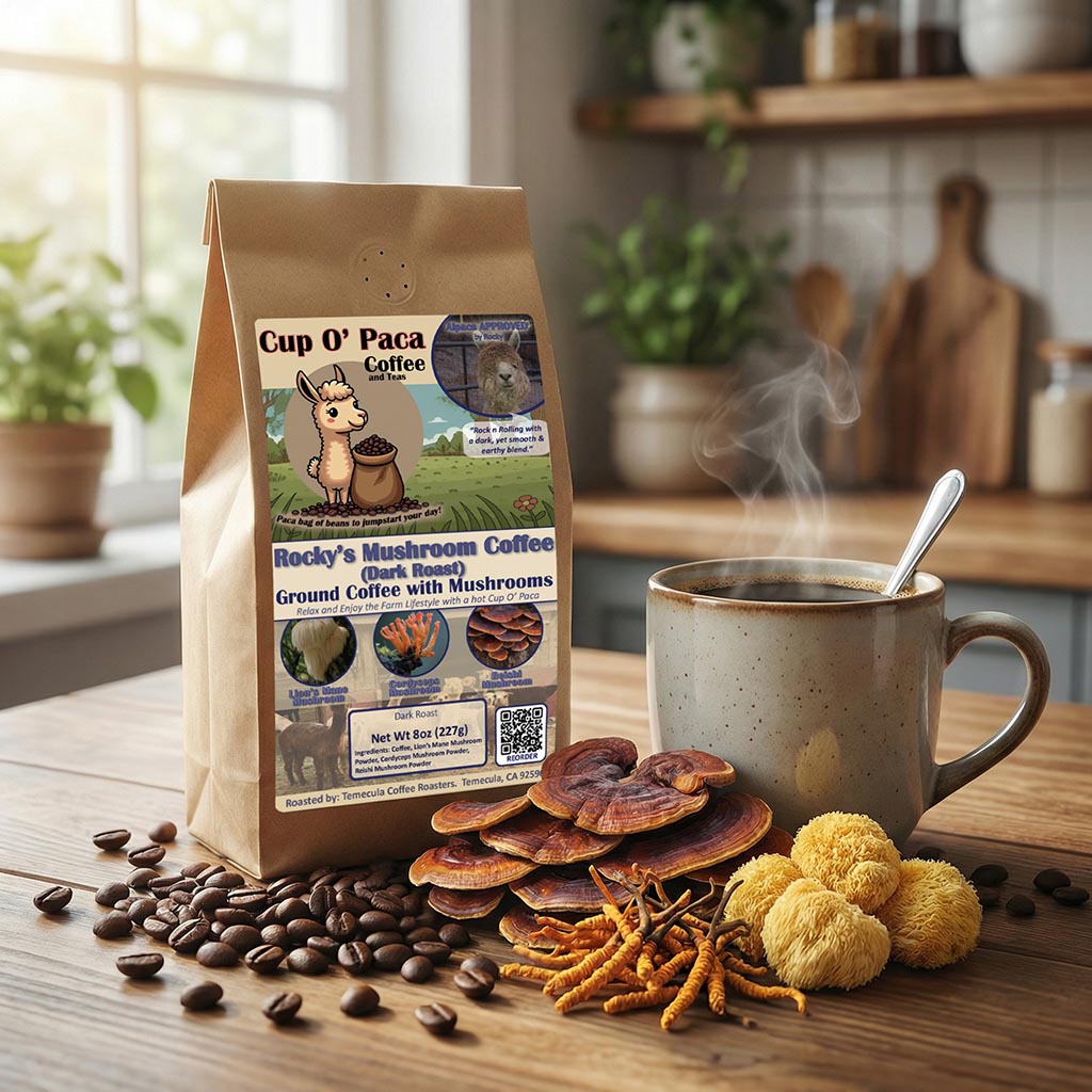 Rocky's Mushroom Coffee | Dark Roast