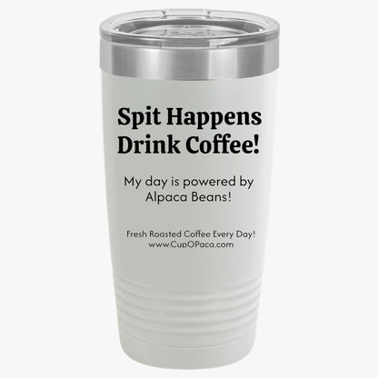 Back of the Coffee Tumbler