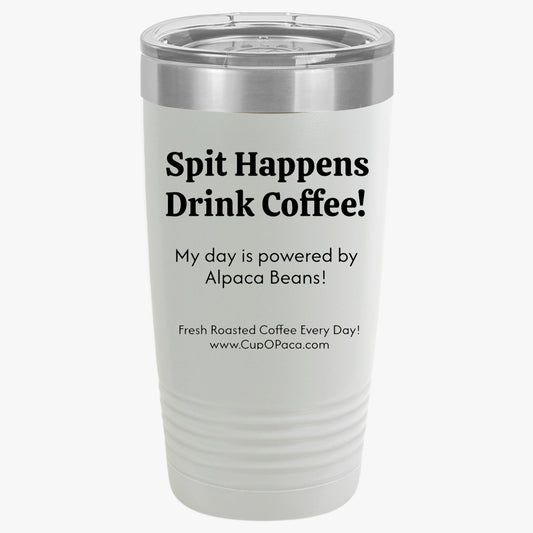 Back of the Coffee Tumbler