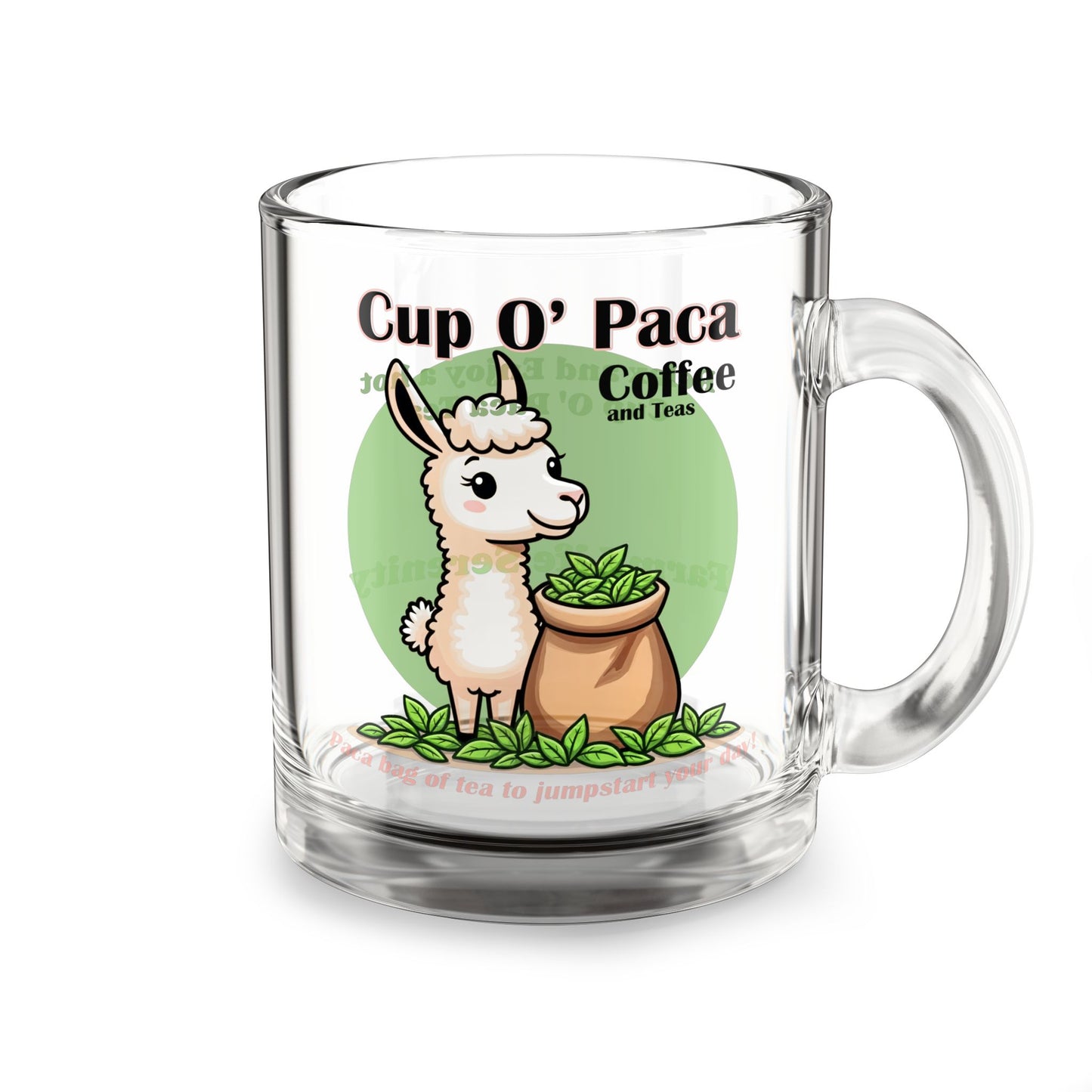 Front of the tea cup