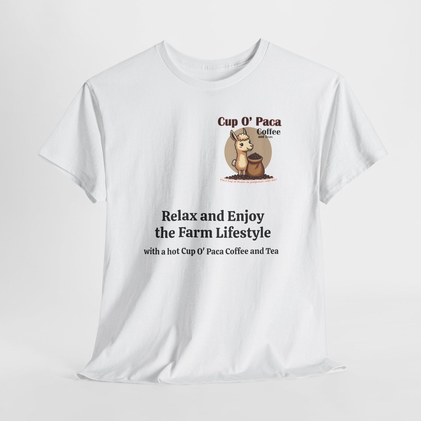 Cup O Paca Tshirt with logo